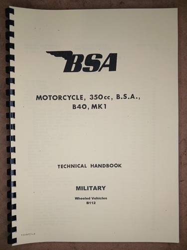 Bsa 350cc b40 mk1 - b40, models