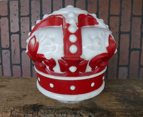 Antique milk glass standard