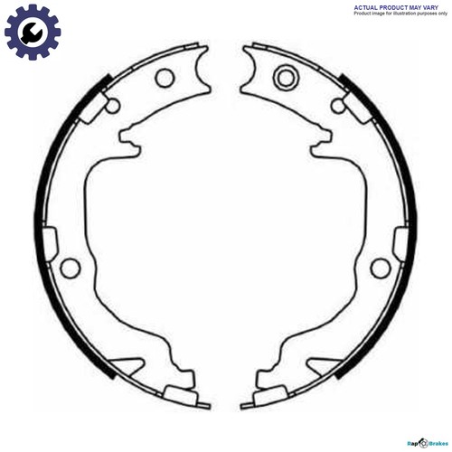 Brake shoe set parking - parking,
