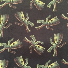Groot Avengers Marvel Superhero Character Fabric Fat Quarter Poly Cotton 