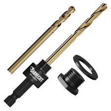 SabreCut Universal A1 Quick Change Hole Saw Arbor and Cobalt Drill Bits Kit HEX