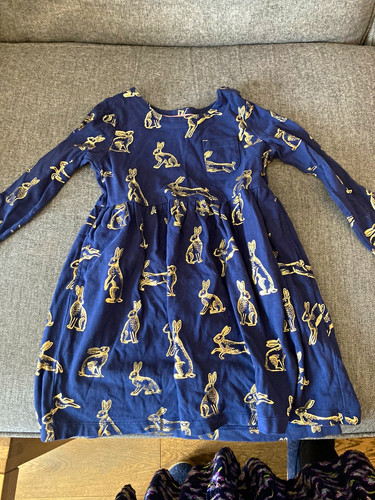Mini boden girls navy rabbit - boden,
