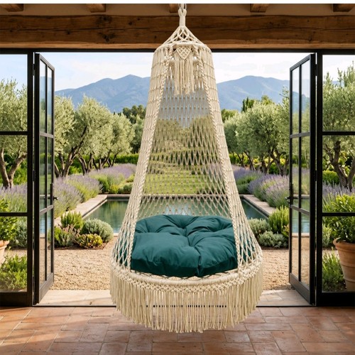Handmade macrame hanging chair - handmade,