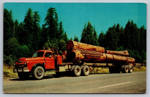 Vintage logging truck - vintage,