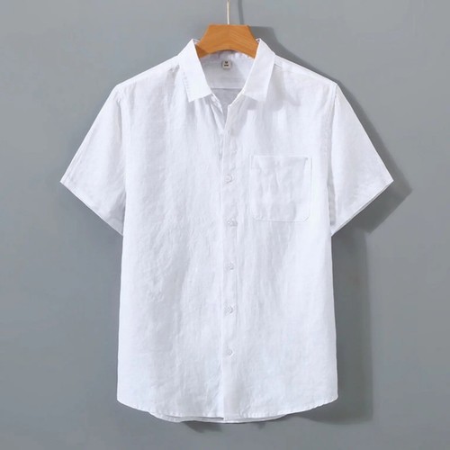 Mens cotton linen - linen, short