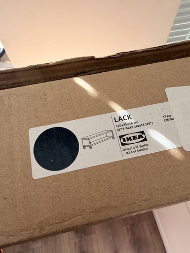 Ikea lack bench black brown - lack, black-brown