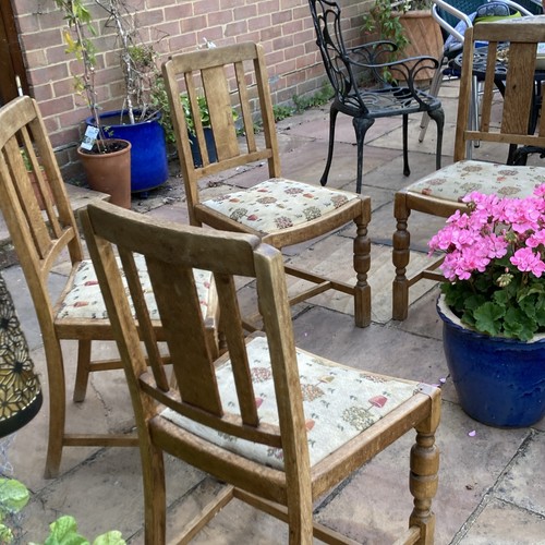 Set 4brown medium wood - of,