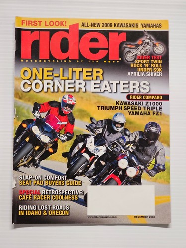 Rider motorcycle magazine - rider,