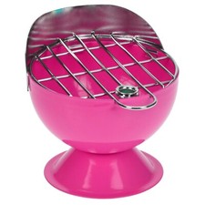 Metal Ashtray Round Novelty BBQ Grill Ash Tray Cigarette Smoking Home Pub Garden