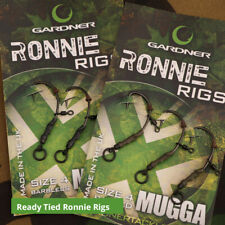 Gardner Tackle Ronnie Rigs (Pack of 3) - Carp Coarse Pop Up Bait Boilie Fishing