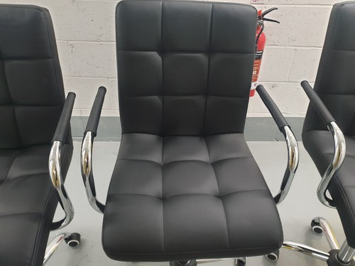 Salon chairs used black - 3,