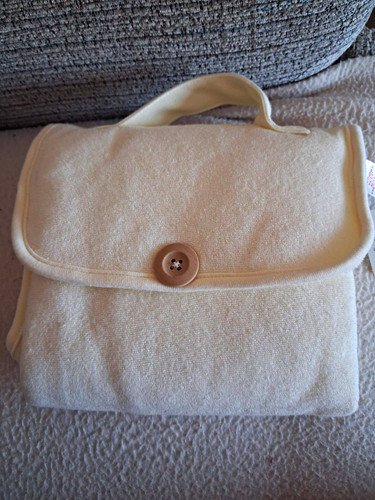 New cream foldable portable - new, tu