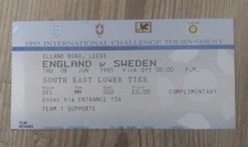 England v Sweden used Ticket