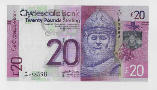 Clydesdale bank scotland - clydesdale, £20