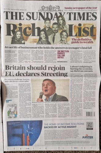 The sunday times newspaper - times,
