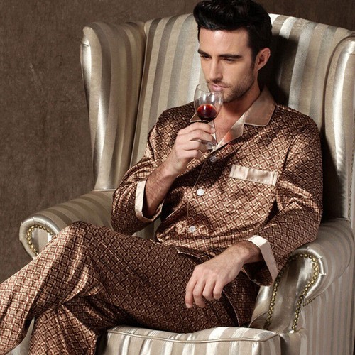 Mens silk satin pajamas - mens,