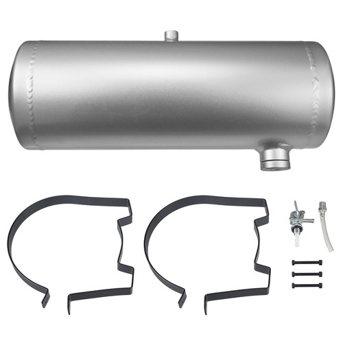 Silver gas fuel - silver, tank