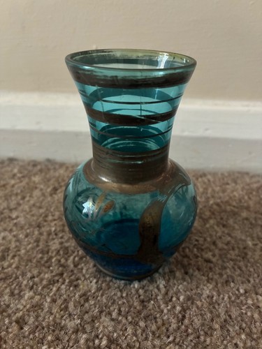 Vintage vase blue green - vintage,