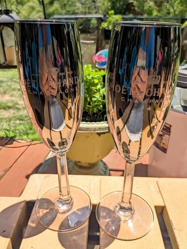 Rare set etched moet - 2, &