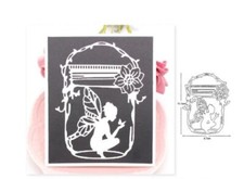 Fairy Lady in a Jar Metal Die