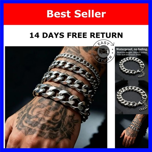 Men cuban link bracelet hnsp - cuban,