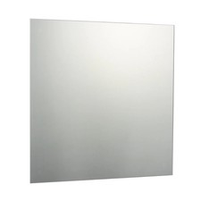 60 x 60cm Plain Square Frameless Glass Mirror, No Fittings Included