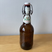 Vintage GROLSCH Brown Glass Beer Bottle with Ceramic Flip Top Swing Cap