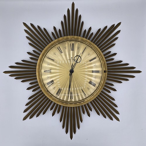 Vintage junghans sunburst wall - vintage,