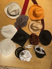 Fancy Dress Hats Cowboy Sea Captain  School Master Welsh Cockle Bonnet And More