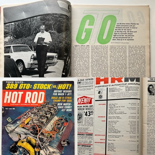 1965 hot rod magazine - rod, gto