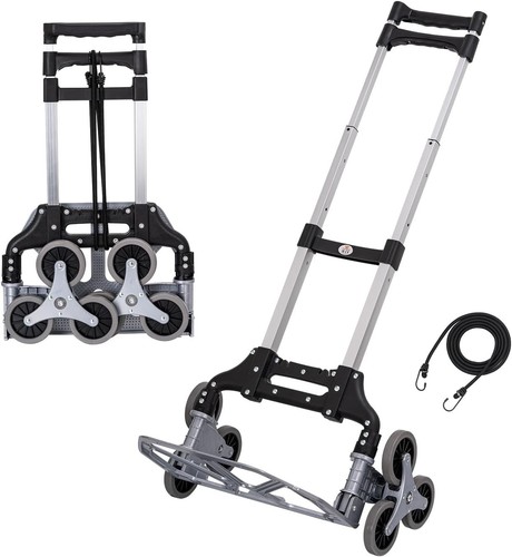 Aluminium folding trolley - aluminium,
