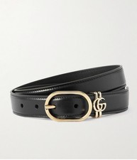 BNWT GUCCI Black Leather Round