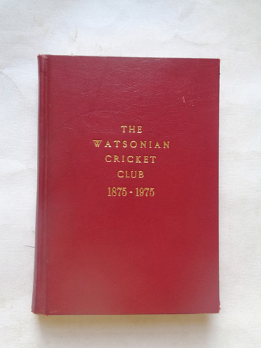 The watsonian cricket club - watsonian,