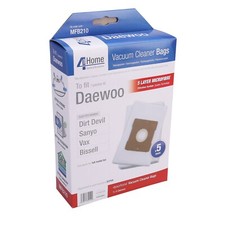 Dirt Devil Vacuum Cleaner Cloth Dust Bags Extra Strong Microfibre Fleece Pack x5