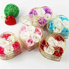 6pcs romantic rose soap flower - 6pcs,