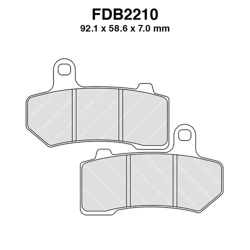 Pair ferodo brake - ferodo,