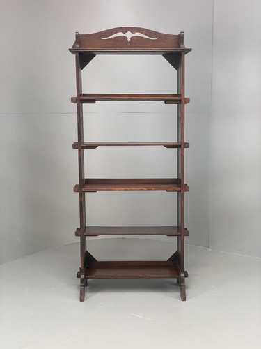 Antique open bookcase oak - antique, arts