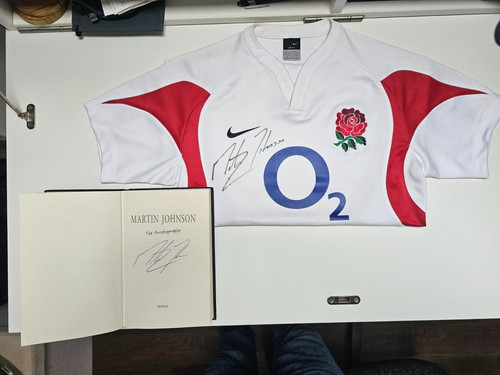 Martin johnson signed england - signed,