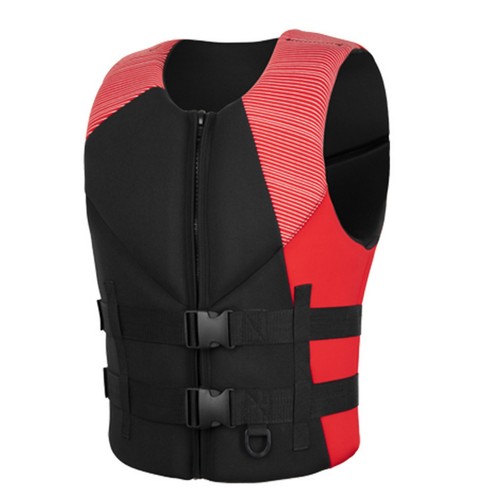 Adult life jacket red striped - adult,