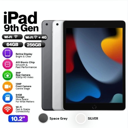 Apple ipad 9th - 9th, 64gb