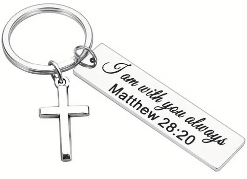 Bible verse keychain - bible, christian