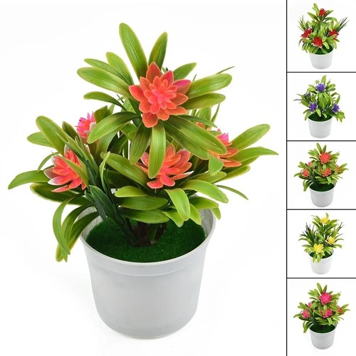Artificial flowers potted fake - potted,