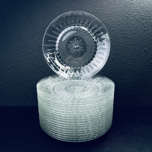 Clear glass salad plates - salad,