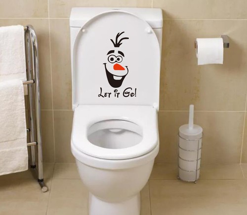 Bathroom olaf vinyl sticker - bathroom,
