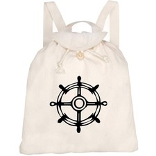 'Ship Helm' Canvas Rucksack /
