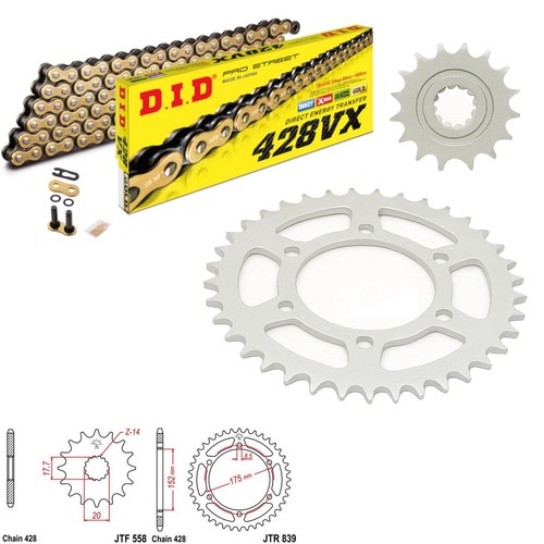 Dt125 chain and - dt125, re