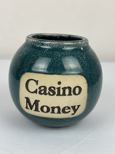 Casino money pottery jar - “casino,