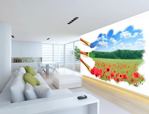 Red poppy n4122 wallpaper - 3d,
