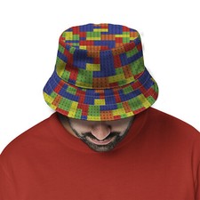 Building Blocks - Bucket Hat Fashion Sun Cap Outdoor Hat Unisex