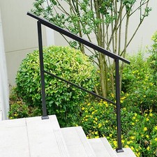 Outdoor Black Steel Handrail